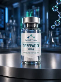 Tirzepatide research compound vial for laboratory studies